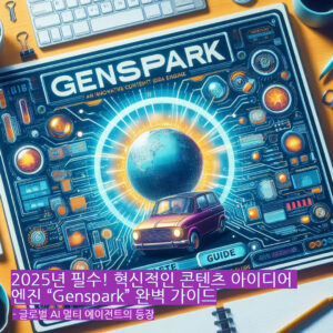 Genspark 플랫폼의 AI 에이전트 협업 인터페이스 화면