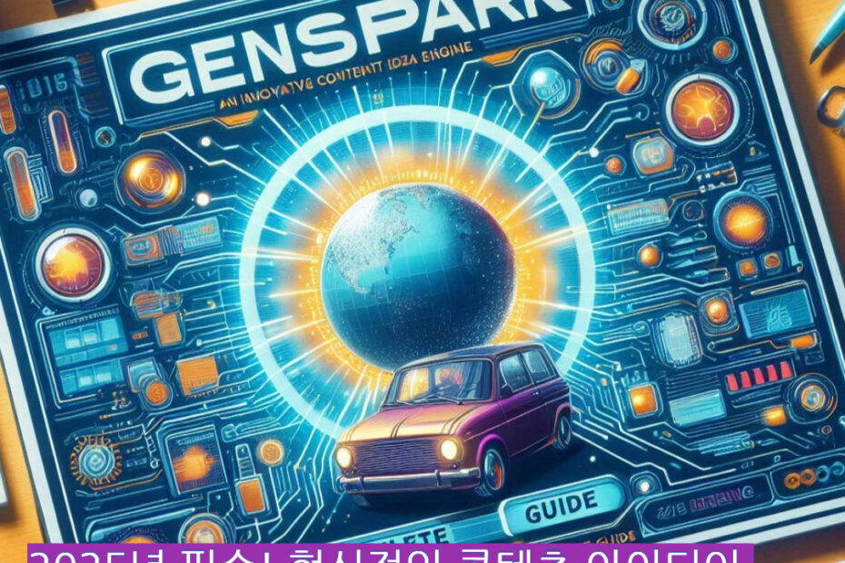 Genspark 플랫폼의 AI 에이전트 협업 인터페이스 화면