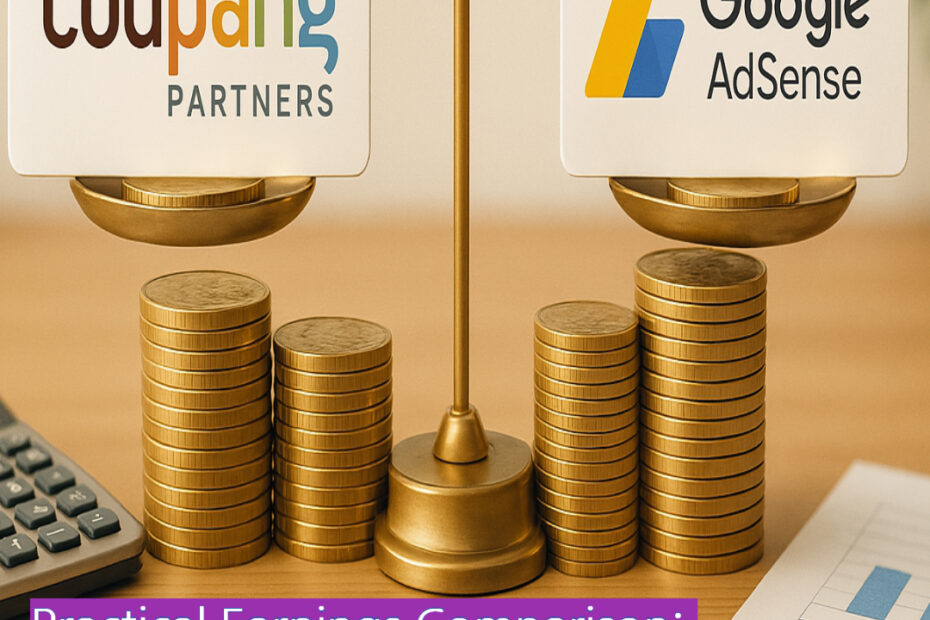 Coupang Partners and Google AdSense comparison for bloggers