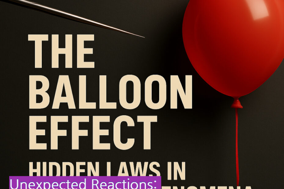 Market distortions caused by the balloon effect in economic policy
